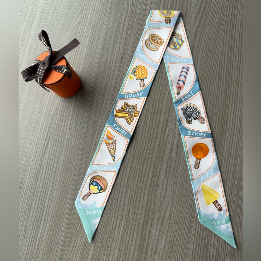 Hermes funny ice cream twilly